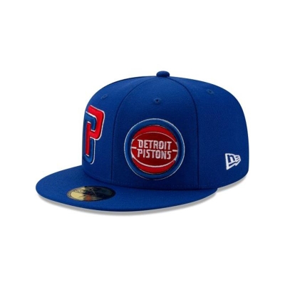 Sapca New Era Detroit Pistons NBA Double Hit 59FIFTY Fitted - Albastri